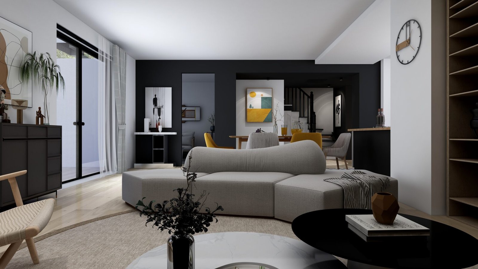 _Mme Monnier- LONGJUMEAUX -PROJET-Salon 1+Cuisine+Salle à Manger-20240927-034904